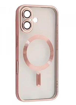 Чохол shining camera magsafe for iphone 17 rose gold
