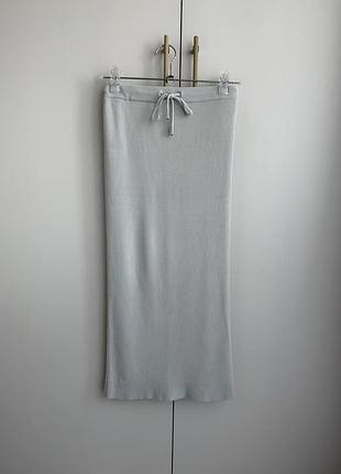Topshop юбка миди в рубчик