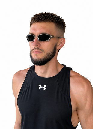 Окуляри oakley splice polarized clear-black y2k gorpcore