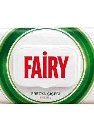 Серветки вологі для прибирання 100шт fresya тм fairy