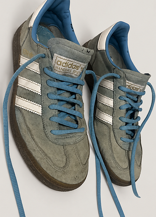 Adidas handball spezial маломір 38-38,5 — замшеві сіро-блакитні кросівки