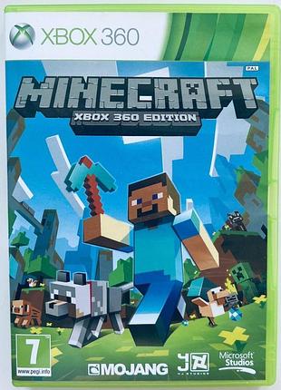 Minecraft xbox 360 edition, б/у, английская версия - диск для xbox 360