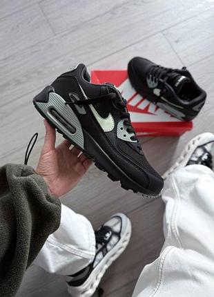 Чоловічі кросівки nike air max 90 gore-tex “black honeydew” / smb+ 🔗