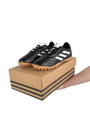 Чоловічі сороконіжки adidas goletto viii tf black white caramel