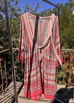 Кардиган missoni жіночий довгий з поясом, made in italy