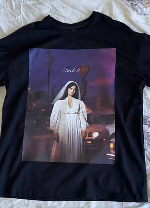 Футболка оверсайз lana del rey з надписом