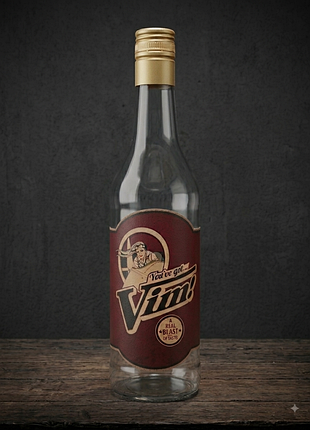 Пляшка vim! з fallout 4 — декоративна пляшка з етикеткою vim pop