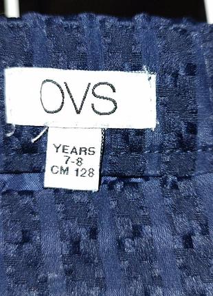 Спідниця для дівчинки ovs синя на підкладці 128 7-8 років