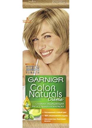 Крем-фарба стійка пшениця color naturals (тон 8) тм garnier