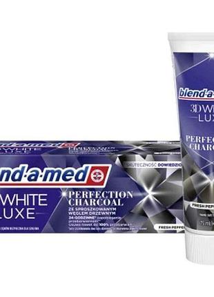 Зубная паста 75мл 3d white luxe совершенство угля тм blend-a-med