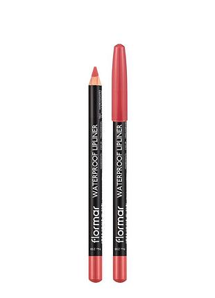 Карандаш для губ flormar waterpoof lipliner водостойкий no 238 розовый pink temptation