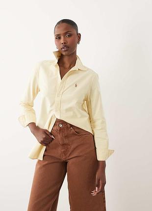 Стильна фірмова оригінальна сорочка рубашка коттон від polo ralph lauren р.l/xl або оверсайз нова
