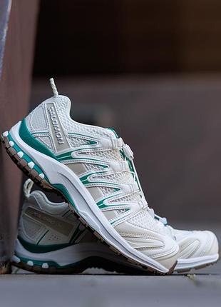 Р.36-40 кроссовки salomon xa pro 3d v9 vanilla white green sl029