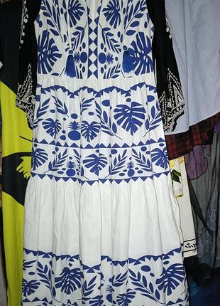Платье 👗 шедевр из пластиковых бутылок!)))типо лён тренд сезона в этническом стиле