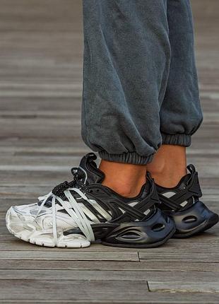 Кроссовки мужские, кроссовки женские, 1в1 люкс качество, кожа, adidas vento xlg deluxe black white, inter-2270