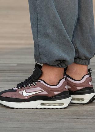 Кроссовки мужские, кроссовки женские, 1в1 люкс качество, кожа, nike air max dawn black rose, inter-2140