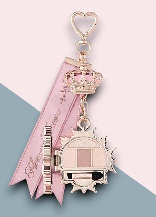 Міні палетка тіней брелок flower knows knight unicorn eyeshadow palette & charm 01 gilt pink