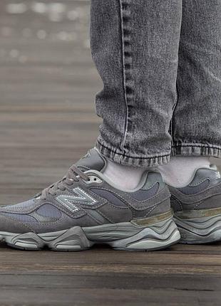 Кроссовки мужские, кроссовки женские, 1в1 люкс качество, кожа, new balance 9060 grey, inter-2021