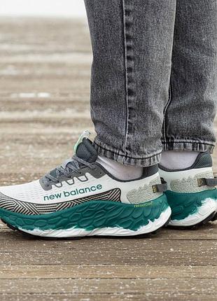 Кроссовки мужские, кроссовки женские, 1в1 люкс качество, кожа, new balance trail v3 white blue, inter-2075