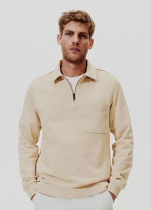 Толстовка поло светр h&amp;m regular fit джемпер кофта