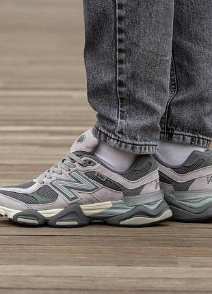 Кроссовки мужские, кроссовки женские, 1в1 люкс качество, кожа, new balance 9060 grey, inter-2127