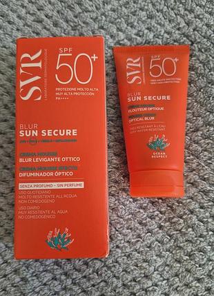 Солнцезащитный крем-мусс svr sun secure blur optical blur mousse cream spf50+ 50 мл