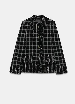 Твідовий піджак блейзер zara