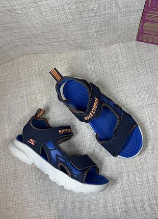 Оригинальные детские анатомические сандалии skechers на липучке