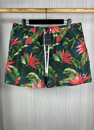 Tommy hilfiger vintage tropic green новенькі плавальні шорти з красивим дизайном розмір xxl