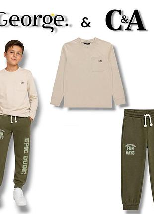 Реглан лонг спортивні штани джогери для хлопчика 9/10років 135/140р george c&a