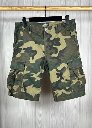 Carhartt wip camo cargo militari шорти камуфляжні з якісного матеріалу оригінал розмір 31