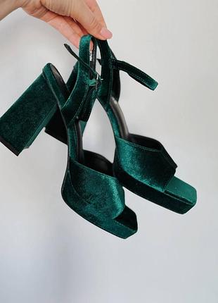💚 оксамитові босоніжки