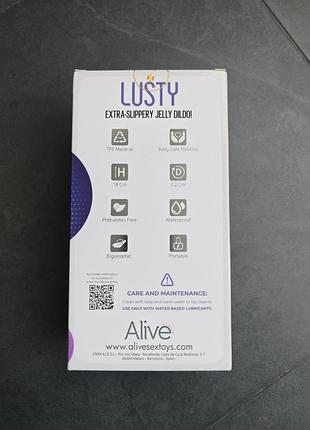 Прозрачный фаллоимитатор alive 2