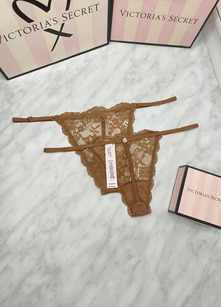 Кружевные регулируемые трусики v-string. dream angels. victoria’s secret. оригинал 🇺🇸