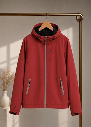 Жіноча мембранна softshell куртка rejoice червона m софтшелл outdoor