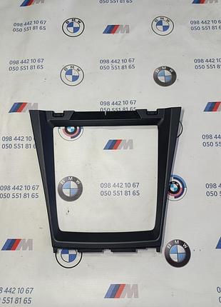 Декоративная накладка центральной консоли (рамка) bmw x5 e70 x6 e71 07-13 бмв 51166956756, 6956756, 0117822, 773201