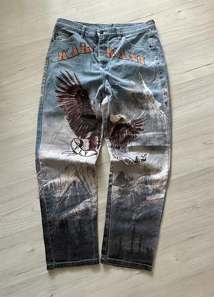 Джинси karl kani signature eagle printed jeans full-print