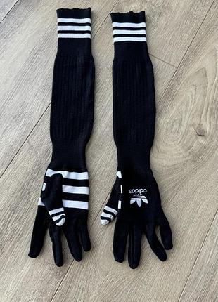 Трикотажні рукавички з колаборації adidas x paolina russo long gloves, розмір м.