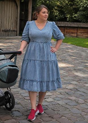 Сукня джинсова бавовна 2хл
