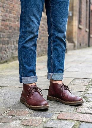 Ботинки кожаные dr martens мужские дезерты cabrillo desert boot cherry red р.43 original