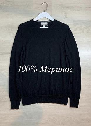 Чоловічий мериносовий светр autograph оригінал преміальний легкий джемпер merino wool базовий casual smart casual розмір l