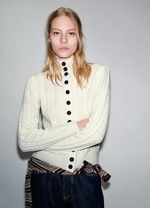 Трикотажний светр "коси" zara