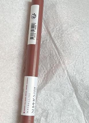 Помада-карандаш для губ (оттенок 105 on the grind \глубокий пыльно-розовый ) maybelline new york super stay ink crayon
