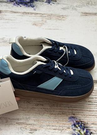 Анатомічні шкіряні кросівки, кеди barefoot zara, нова колекція, 37 розмір