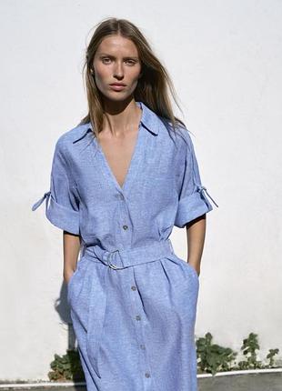 Сукня zara льон