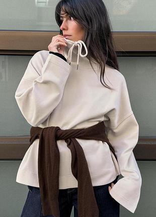 Кофта zara , пісочна кофтина зара