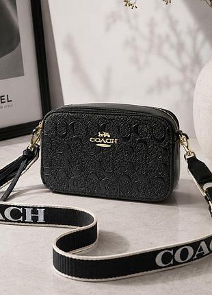 Нова чорна прямокутна сумка coach