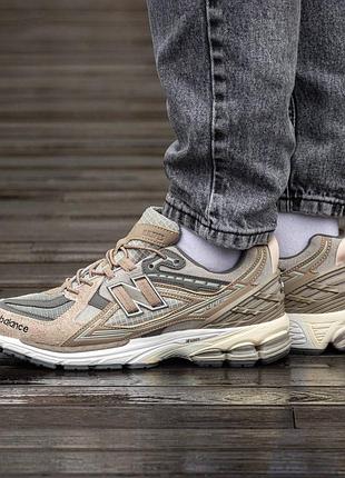 Кроссовки мужские, кроссовки женские, 1в1 люкс качество, кожа, new balance 1906u beige, inter-2177