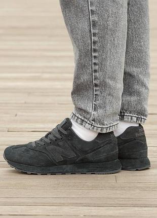 Кросівки чоловічі, кросівки жіночі, 1в1 люкс якість, шкіра, new balance 574 x stone island ghost pack black, inter-2635
