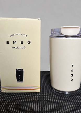 Термос кружка smeg 240 мл бежева